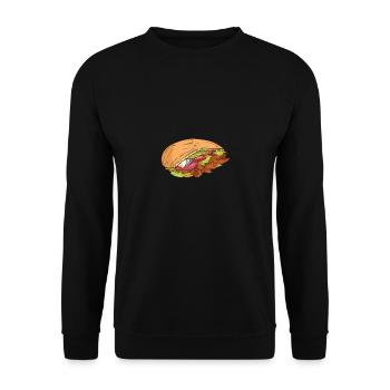 Döner Kebap - Unisex Pullover - Schwarz - Vorne - Alina (178cm) & Michal (187cm)