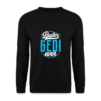 Bester Gedi Ever Taufgedi Firmged - Unisex Pullover - Schwarz - Vorne - Alina (178cm) & Michal (187cm)