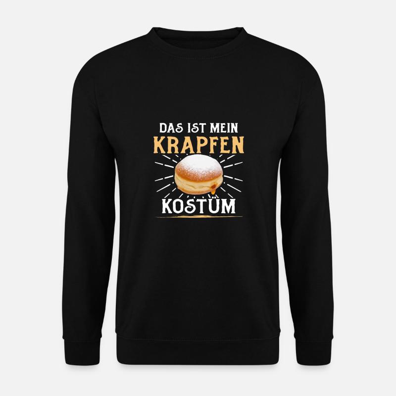 Das Ist Mein Krapfen Fasching - Unisex Pullover - Schwarz