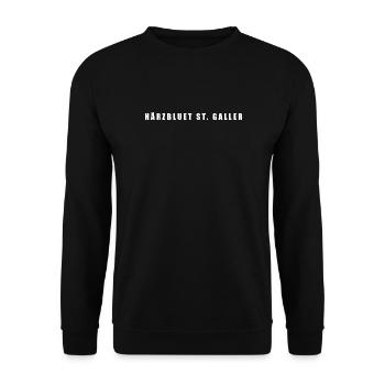 Härzbluet Saint-Gall | Saint-Gall - Sweat-shirt Unisexe - noir - Devant - Alina (178cm) & Michal (187cm)