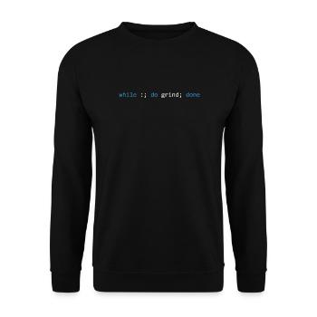 The grind never stops, dark - Unisex Sweatshirt - black - Front - Alina (178cm) & Michal (187cm)