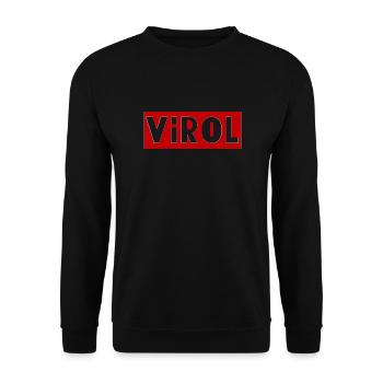 Virol - Unisex Pullover - Schwarz - Vorne - Alina (178cm) & Michal (187cm)