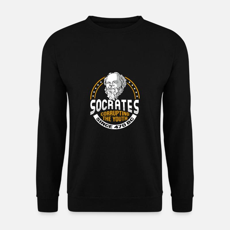 Sokrates Meme für einen Philosophen - Unisex Pullover - Schwarz