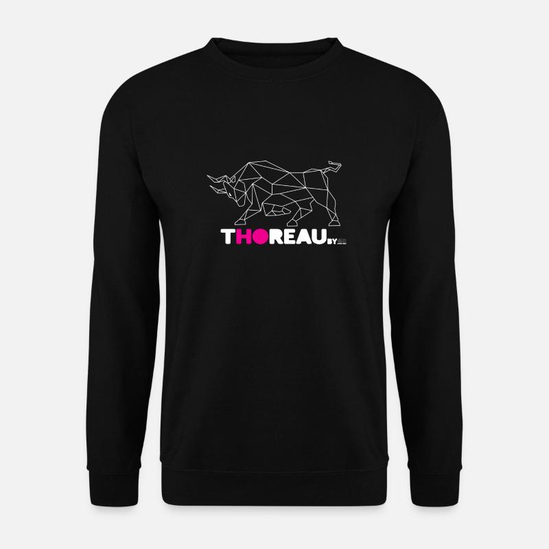 THOREAU By RF white - Sweat-shirt Unisexe - noir