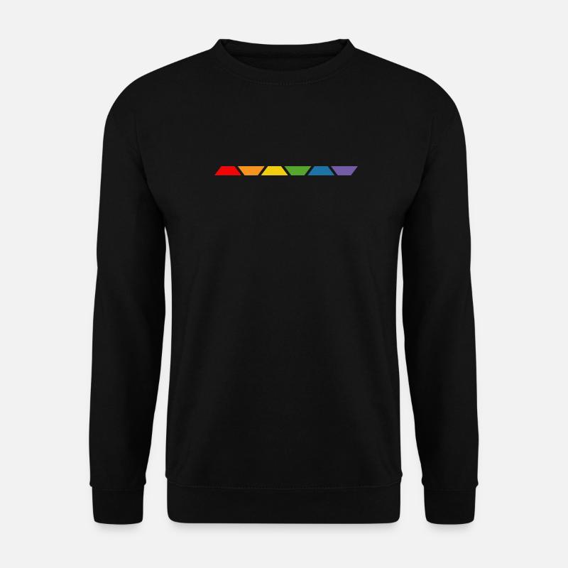 LGBT Shirt Rainbow - Unisex Pullover - Schwarz