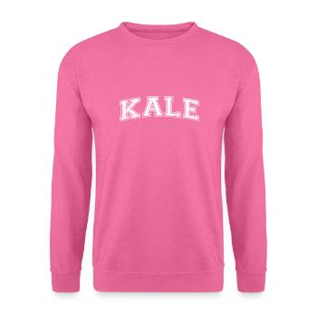 Kale Schriftzug wie am amerikanischen College - Unisex Pullover - Pink - Vorne