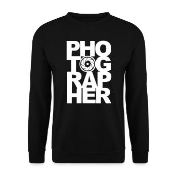Photographer - Unisex Pullover - Schwarz - Vorne - Alina (178cm) & Michal (187cm)