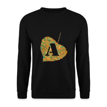 Sheet E 95 A - Unisex Sweatshirt - black - Front - Alina (178cm) & Michal (187cm)