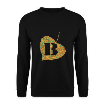 Sheet E 95 B - Unisex Sweatshirt - black - Front - Alina (178cm) & Michal (187cm)