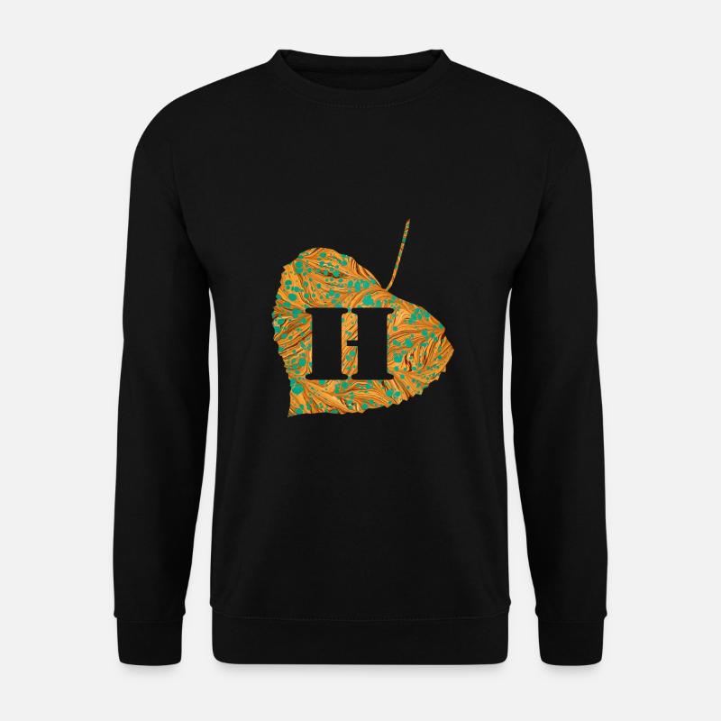 Feuille E 95 h - Sweat-shirt Unisexe - noir