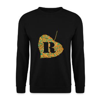 Sheet E 95 R - Unisex Sweatshirt - black - Front - Alina (178cm) & Michal (187cm)