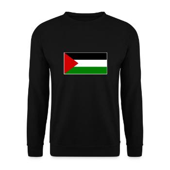 palestina - Unisex Sweatshirt - black - Front - Alina (178cm) & Michal (187cm)