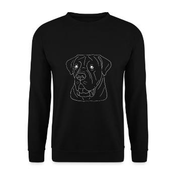 Cane Corso - Unisex Pullover - Schwarz - Vorne - Alina (178cm) & Michal (187cm)