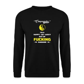 Je suis un rayon chanceux heureux de de soleil - Sweat-shirt Unisexe - noir - Devant - Alina (178cm) & Michal (187cm)