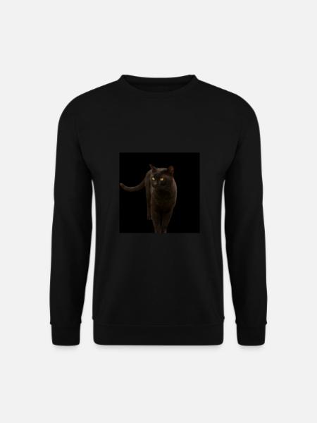 black cat kitten cat - Unisex Sweatshirt - black