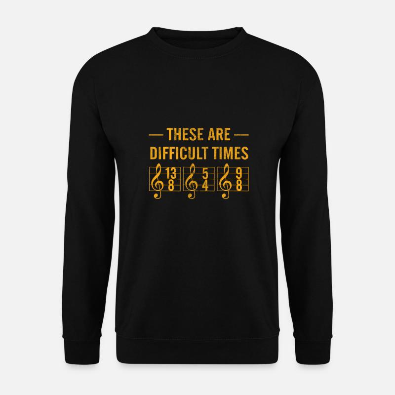These are difficult times - Unisex Pullover - Schwarz