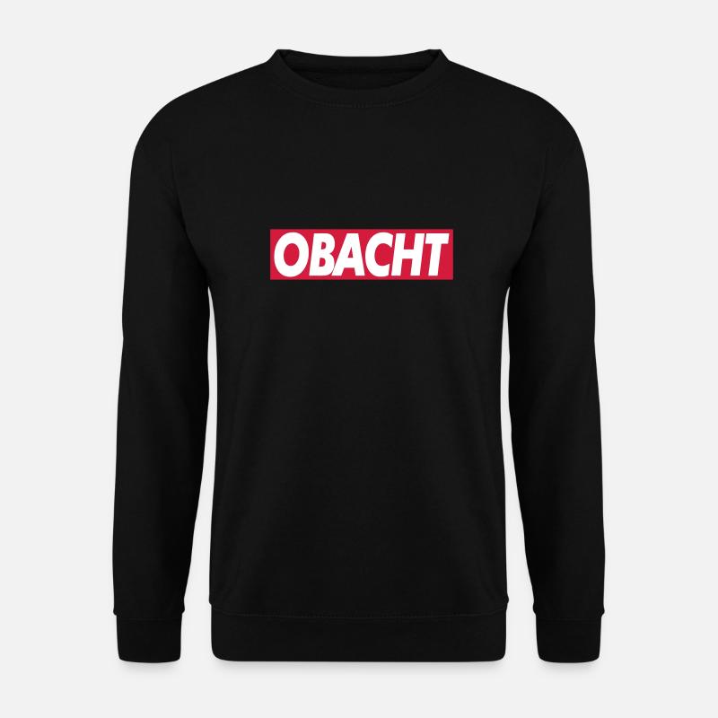 Obacht - Unisex Pullover - Schwarz