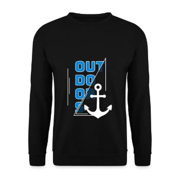 Au bord de la mer - Sweat-shirt Unisexe - noir - Devant - Alina (178cm) & Michal (187cm)