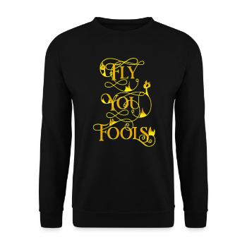 voler vous imbéciles - Sweat-shirt Unisexe - noir - Devant - Alina (178cm) & Michal (187cm)