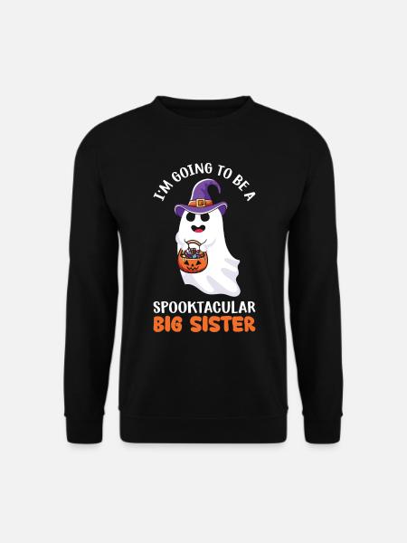 Halloween Geist Kürbis - Unisex Pullover - Schwarz