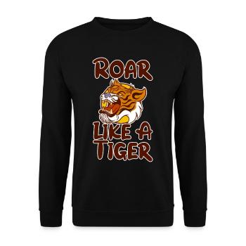 Rugir comme un tigre 2 - Sweat-shirt Unisexe - noir - Devant - Alina (178cm) & Michal (187cm)