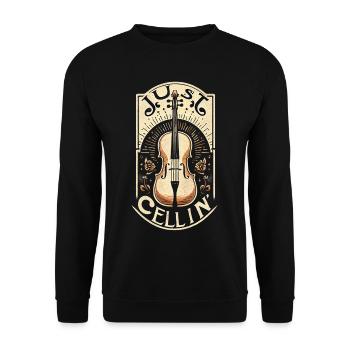 Juste Cellin' 7 - Sweat-shirt Unisexe - noir - Devant - Alina (178cm) & Michal (187cm)