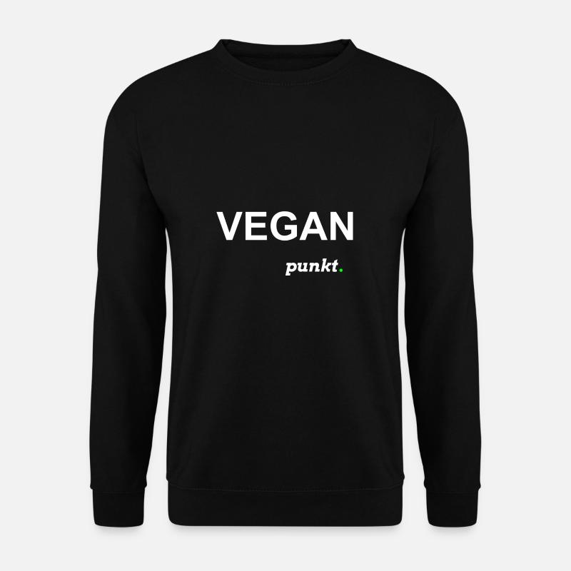 Vegan... Dot Statement shirt - Unisex Sweatshirt - black