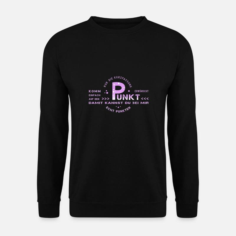 auf den Punkt - Unisex Pullover - Schwarz