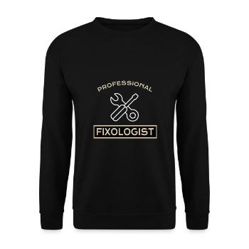 HANDYMAN: Fixologiste professionnel - Sweat-shirt Unisexe - noir - Devant - Alina (178cm) & Michal (187cm)