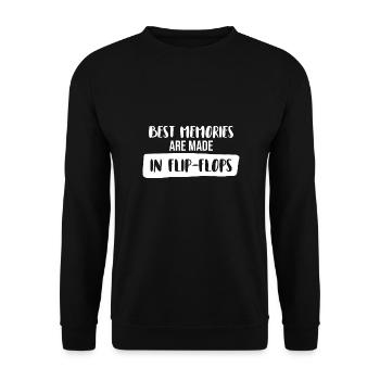 Holiday funny saying - Unisex Sweatshirt - black - Front - Alina (178cm) & Michal (187cm)