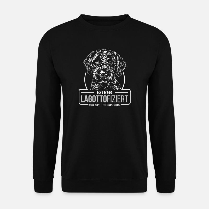 LAGOTTOFIZIERT Lagotto Romagnolo Hunde Wilsigns - Unisex Pullover - Schwarz