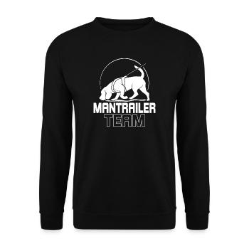 MANTRAILER TEAM Chien Sports Recherche Chien Chien Chien - Sweat-shirt Unisexe - noir - Devant - Alina (178cm) & Michal (187cm)