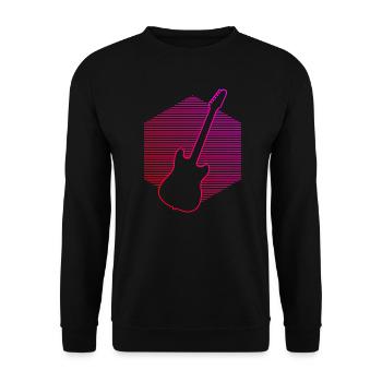 Guitar Player Guitar Guitarist Guitar Men - Unisex Sweatshirt - black - Front - Alina (178cm) & Michal (187cm)
