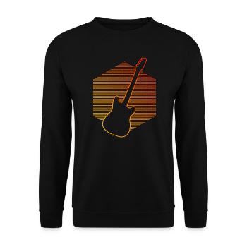 Guitariste Guitariste Guitariste Guitare Femmes - Sweat-shirt Unisexe - noir - Devant - Alina (178cm) & Michal (187cm)