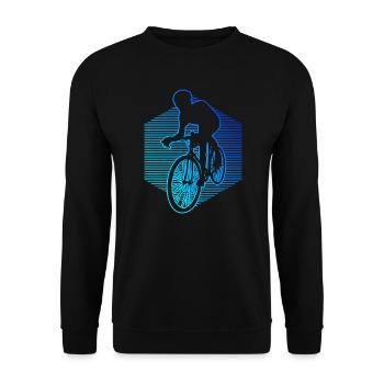 Women's Road Bike Road Bike Road Bike - Unisex Sweatshirt - black - Front - Alina (178cm) & Michal (187cm)