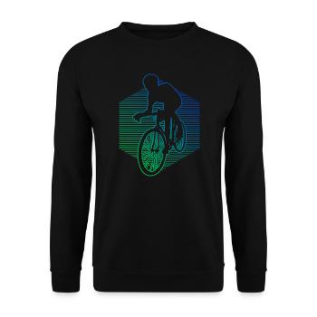 Vélo de route pour hommes Vélo de route pour femmes Vélo de route pour femmes - Sweat-shirt Unisexe - noir - Devant - Alina (178cm) & Michal (187cm)
