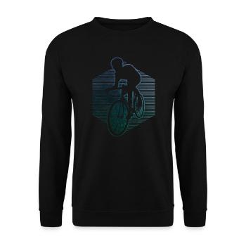 Vélo de route pour hommes Vélo de route pour femmes Vélo de route - Sweat-shirt Unisexe - noir - Devant - Alina (178cm) & Michal (187cm)