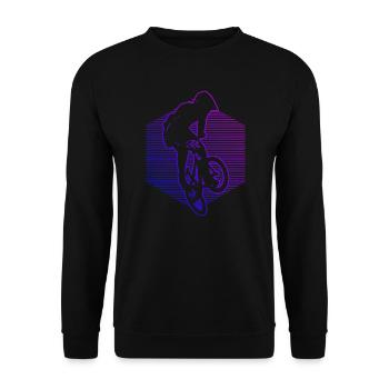 bmx Bike bmx jungen Damen bmx fahrrad Herren - Unisex Pullover - Schwarz - Vorne - Alina (178cm) & Michal (187cm)