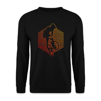bmx jungen Herren Radfahren bmx bmx fahrrad - Unisex Pullover - Schwarz - Vorne - Alina (178cm) & Michal (187cm)