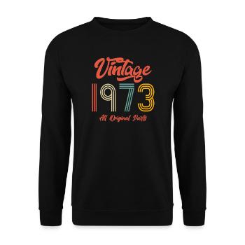 1973 Regalo di compleanno vintage retrò - Felpa unisex - nero - Fronte - Alina (178cm) & Michal (187cm)