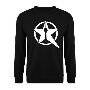 Rheinstar - Unisex Pullover - Schwarz - Vorne - Alina (178cm) & Michal (187cm)