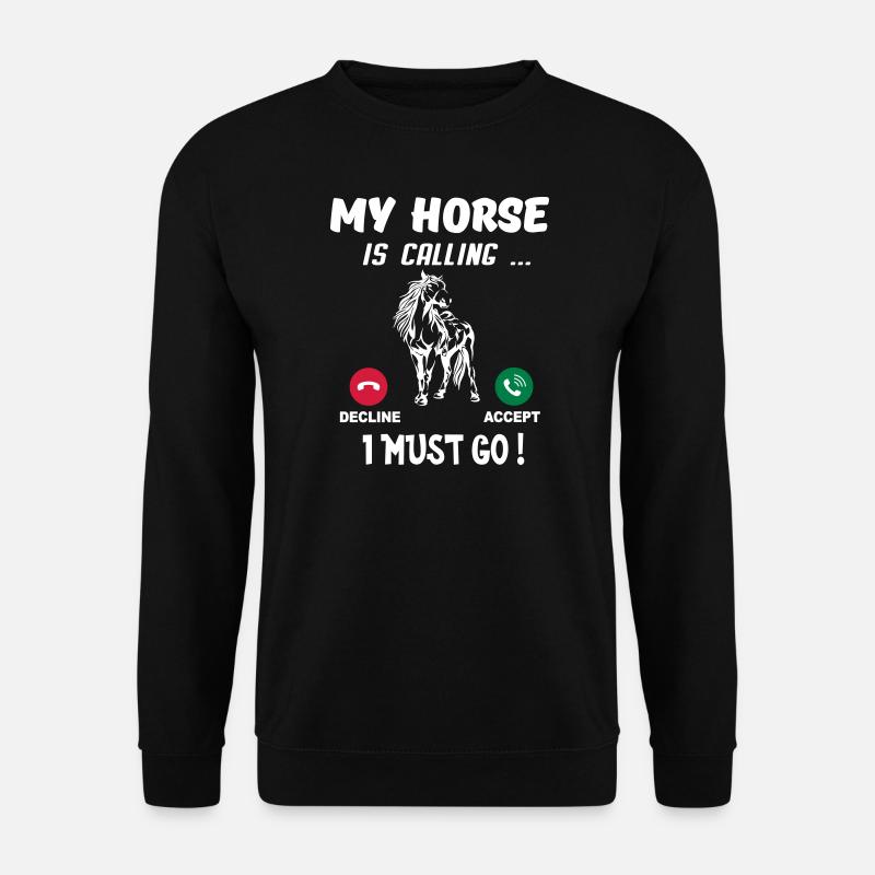 Pferd - Unisex Pullover - Schwarz