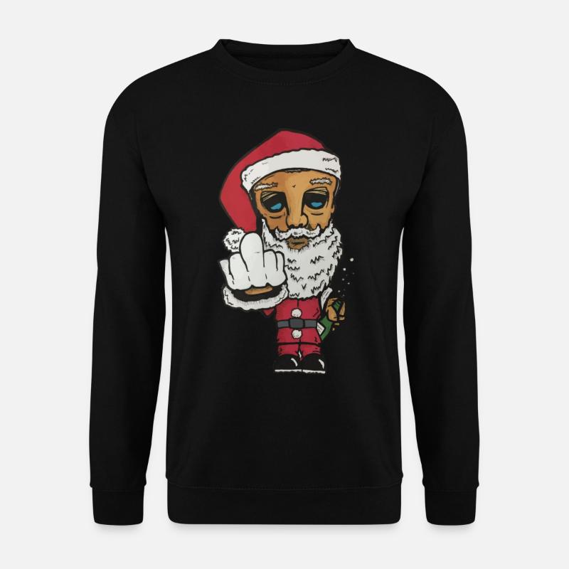 Der Weihnachtsmann war nicht artig dieses Jahr - Unisex Pullover - Schwarz