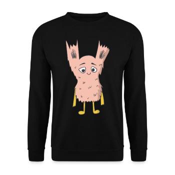 Pink Monsters - Unisex Sweatshirt - black - Front - Alina (178cm) & Michal (187cm)