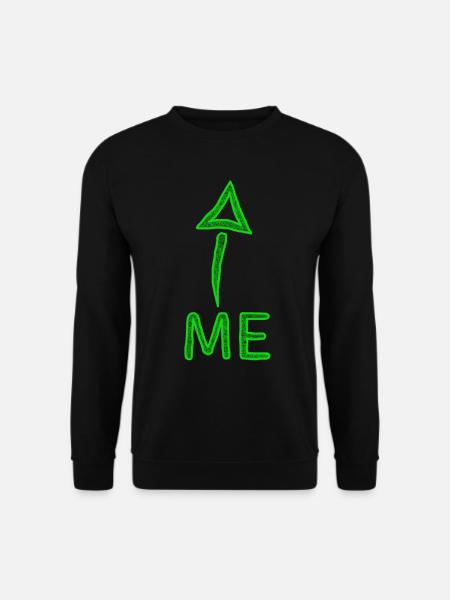 Moi avec flèche - Sweat-shirt Unisexe - noir