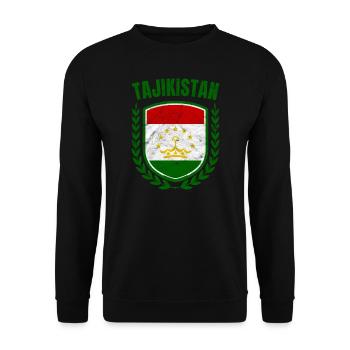 Tadjikistan - Sweat-shirt Unisexe - noir - Devant - Alina (178cm) & Michal (187cm)