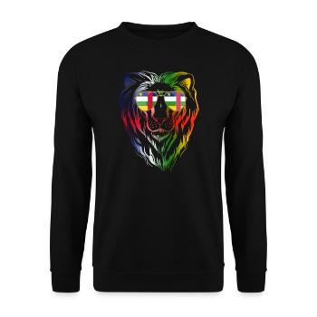Central African Republic - Unisex Sweatshirt - black - Front - Alina (178cm) & Michal (187cm)