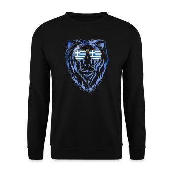 Griechenland - Unisex Pullover - Schwarz - Vorne - Alina (178cm) & Michal (187cm)