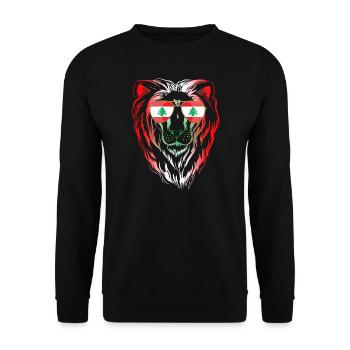 Libanon - Unisex Pullover - Schwarz - Vorne - Alina (178cm) & Michal (187cm)