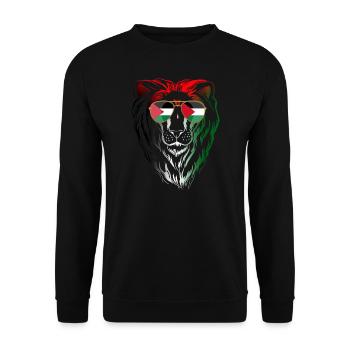 Palestine - Unisex Sweatshirt - black - Front - Alina (178cm) & Michal (187cm)